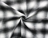 Wool Blend Large Check Black/White