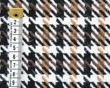 Wool Blend (Dogstooth) in Camel/Black