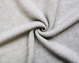 Woolly Knit Viscose Blend Waffle in Sand