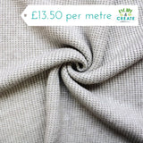 Woolly Knit Viscose Blend Waffle in Sand