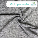 Sweatshirting Viscose Knit in Mid Grey