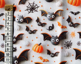 Cotton Halloween 3D Images Bats