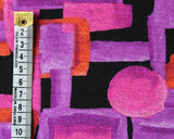 Jersey Geometric Fuschia (Viscose)