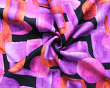 Jersey Geometric Fuschia (Viscose)