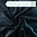 Jersey Velour Inky in Navy Blue