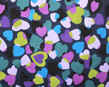 Fleece (Alpine) Hearts (Violet)