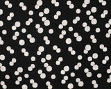 Viscose Random, White Dots on Black