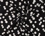 Viscose Random, White Dots on Black