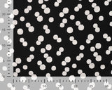 Viscose Random, White Dots on Black