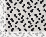 Viscose Random, Black Dots on White