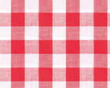 Coated Tablecloth in Red Check