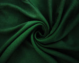 Crepe in Plain Dark Green (Polyester)