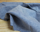 Linen Cotton Blend in Marl Stripe Blue