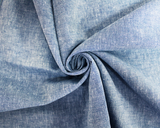 Linen Cotton Blend in Marl Stripe Blue