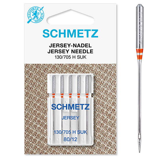 Machine Needles - Jersey Ballpoint 80/12 (pack of 5) by Schmetz