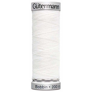 Gutermann Bobbin Thread 200m Colour 1001 (White)