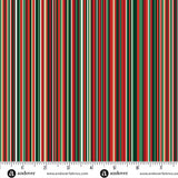 Makower Christmas Adorn Stripe Green