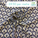 Viscose Cacti Flower Mint Purple