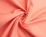 Polycotton Basics in Plain Coral Pink