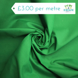 Polycotton Basics in Plain Emerald Green