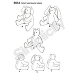 Simplicity S8044 Memory Bear Pattern