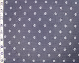 Chambray with Floral Berries 100% Cotton