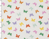 Jersey Butterflies on Off White (Cotton)