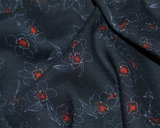 Viscose Dreamy Floral Navy/Red