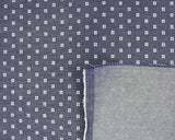 Chambray with Ditzy Squares 100% Cotton