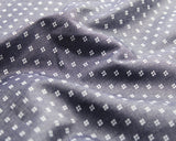 Chambray with Ditzy Squares 100% Cotton