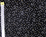 REMNANT Ponte Roma Dotty Spotty Black (Viscose) (155cm wide x 178cm)