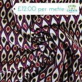 Ponte Roma Geometric Retro Burgundy