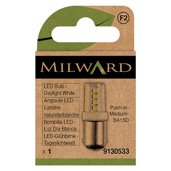 Light Bulb for Sewing Machine - LED Daylight White - Bayonet Fixing by Milward Green