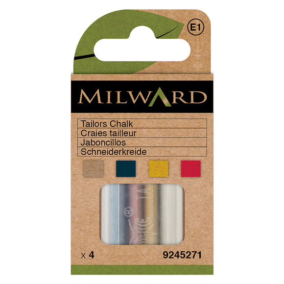Tailor's Chalk - 4 Colours in Container by Milward Green