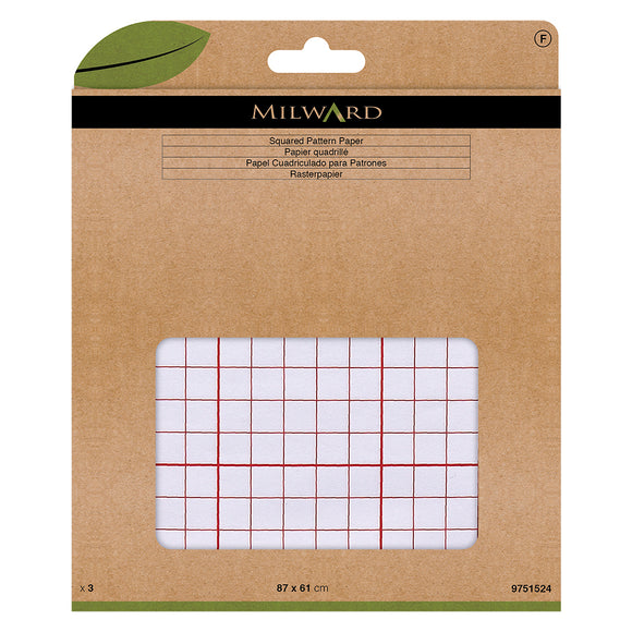 Tracing Paper: With CM Squares 3 Sheets (61 x 86cm) by Milward Green