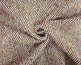 Wool Blend (Large Herringbone) Brown