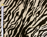Knitted Zebra Jersey Black/Beige (Poly/Viscose)