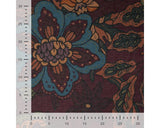 Knitted Jersey Floral Wine (Viscose/Poly)