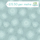 Lewis & Irene, Sunflowers Mono Pale Blue