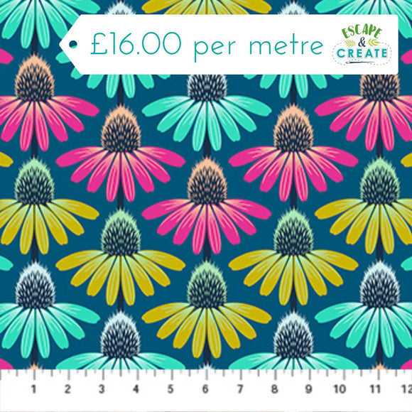 Anna Maria Textiles Perennial Borders Blue