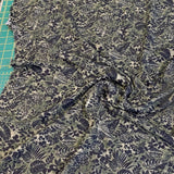 Lyocell Monstera Dark Green/Black