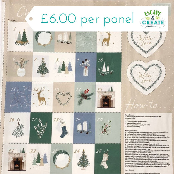 Panel Craft Cotton Co Cosy Christmas Advent Calendar (62)