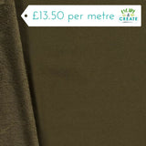 Fleece (Alpine) in Plain Olive Green