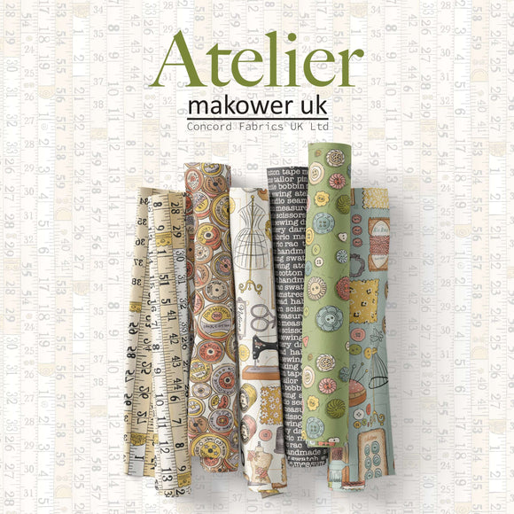 FQ Bundle Atelier by Makower (6 Fat Quarters)