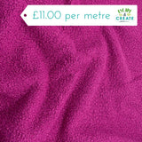 Boucle in Plain Raspberry