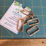 Buckle (Slide) 50mm x 25mm Light Gold