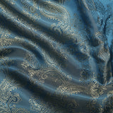 Dress Lining (Paisley Jacquard) in Turquoise