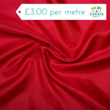 Dress Lining (Monaco) in Plain Red