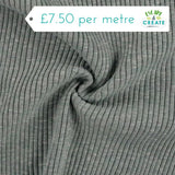 Ribbing in Marl Mint (Tubular/Heavy/Bamboo)