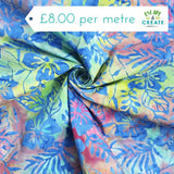 Cotton Batik Flowers Multi